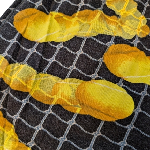 TENNiS Fun Boxer Shorts Net Balls 100% Cotton Black Yellow Large - Picture 4 of 7